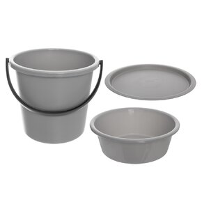 Vědro s dřezem a víkem 3v1 13 l