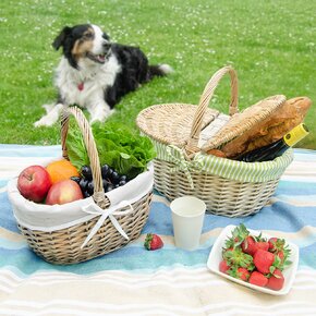 Piknikový koš s textilní vsadkou