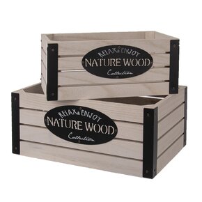 Dekorativní bedýnka Rustic 26x16x11 cm