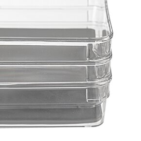 Košík-organizér GREY 9,4x9,4x4,8 cm