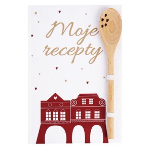 Kniha na recepty s vařečkou DOMKY 