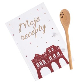 Kniha na recepty s vařečkou DOMKY 