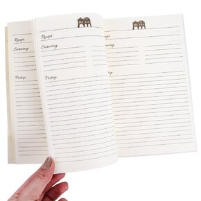 Kniha na recepty s vařečkou DOMKY 