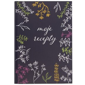 Kniha na recepty LOUKA modrá