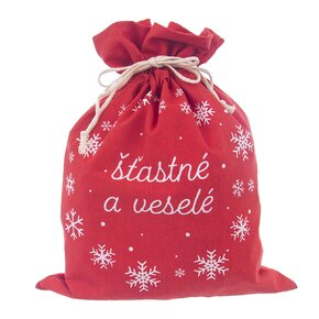 Zatahovací sáček Vánoce 35,5x26 cm
