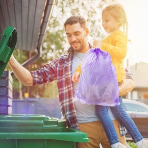 Sáček na odpad zatahovací levandule 60 l/10 ks 