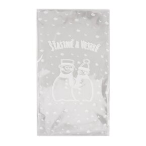 Dárkový sáček SNĚHULÁK 35x20 cm 100 ks