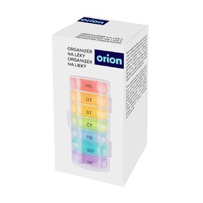 Organizér na léky týdenní 2 sekce s obalem