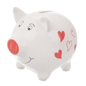 Pokladnička prasátko SRDCE