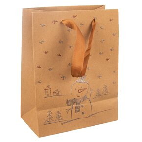 Dárková taška SNĚHULÁK 26x12,5x32 cm 