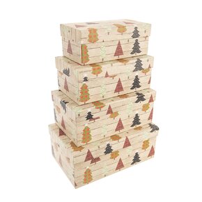 Dárková krabice STROMEK 4 ks