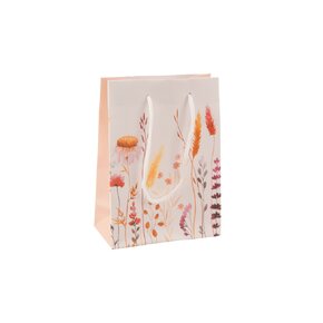 Dárková taška květy 11,5x6x15,5 cm