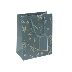 Dárková taška hvězda 18x10x23 cm 