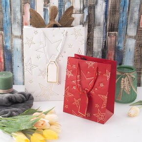 Dárková taška hvězda 26x12x32 cm 