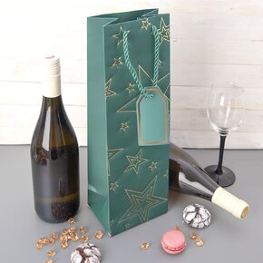 Dárková taška hvězda 12x9x36 cm