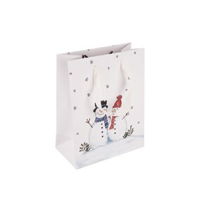 Dárková taška SNĚHULÁK 14x7x18 cm
