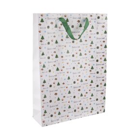 Dárková taška Šťastné a veselé 32,5x10x45,5 cm