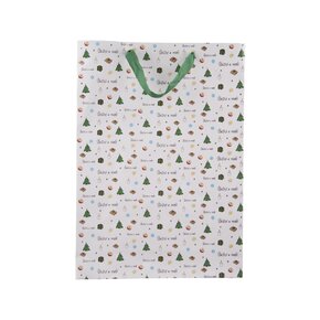 Dárková taška Šťastné a veselé 32,5x10x45,5 cm