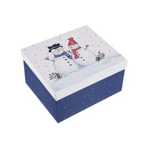 Dárková krabice SNĚHULÁK 21x18,5x11,5 cm