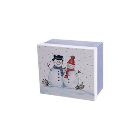 Dárková krabice SNĚHULÁK 21x18,5x11,5 cm