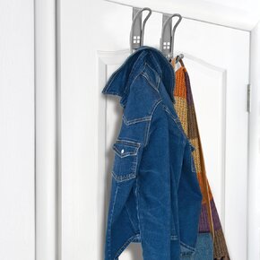 Dvojitý háček na dveře 2 ks