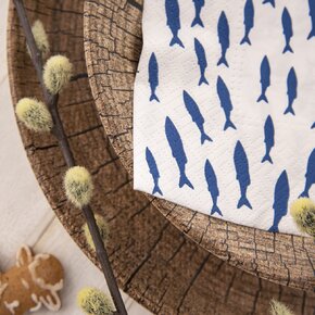 Servírovací ubrousky Modré rybičky SEA