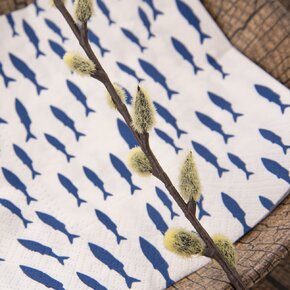 Servírovací ubrousky Modré rybičky SEA