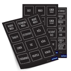 Samolepky na dózy BLACK 