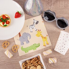 Servírovací ubrousky zoo