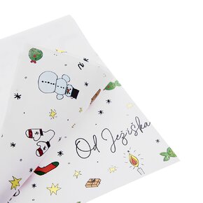 Vánoční balicí papír Od Ježíška 200x70 cm 