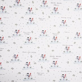 Vánoční balicí papír SNĚHULÁK 500x70 cm