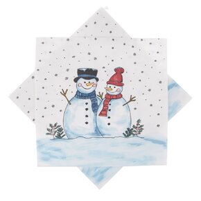 Servírovací ubrousky SNĚHULÁK 