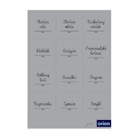 Samolepky na dózy GREY 