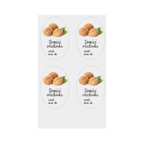 Samolepky na láhve Domácí ořechovka