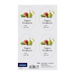 Samolepky na láhve Domácí hruškovice