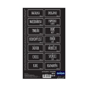 Samolepky na dózy BLACK 